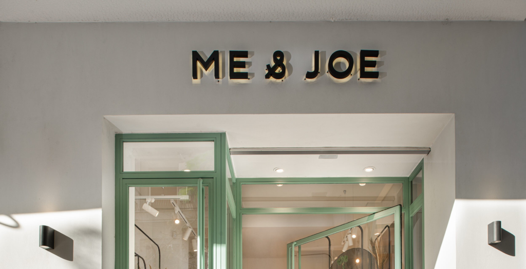 Backlit and Flat cut sign at the entrance of the shop